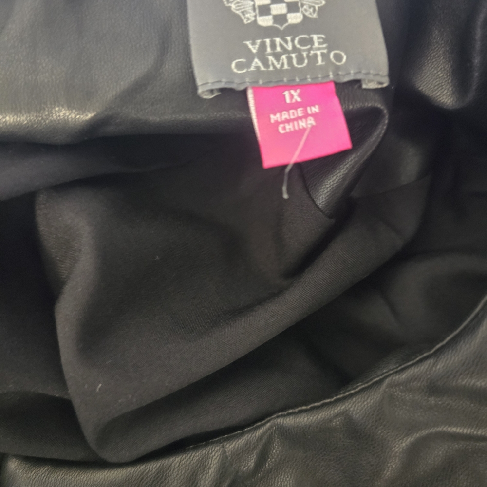 Vince Camuto Women's Black Leather Jacket